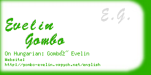 evelin gombo business card